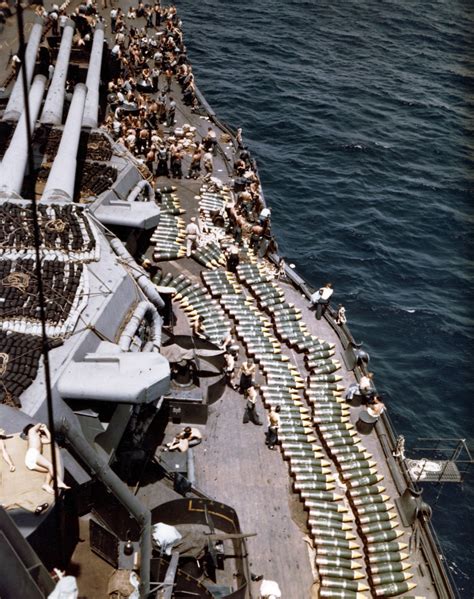 Battleship shell loading process