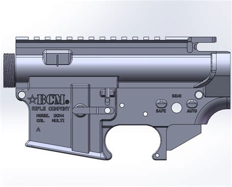 BCM Lower Complete with 3D Printed Receiver