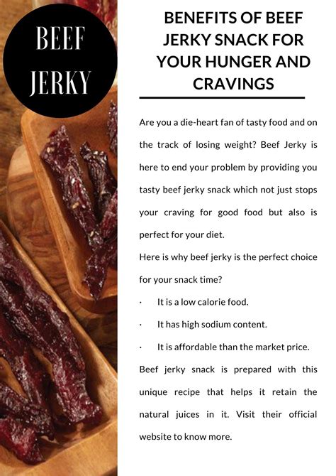 Beef Jerky Benefits