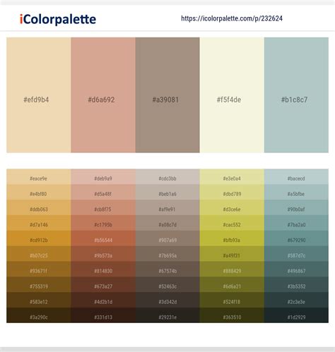 Beige color palette for home decor