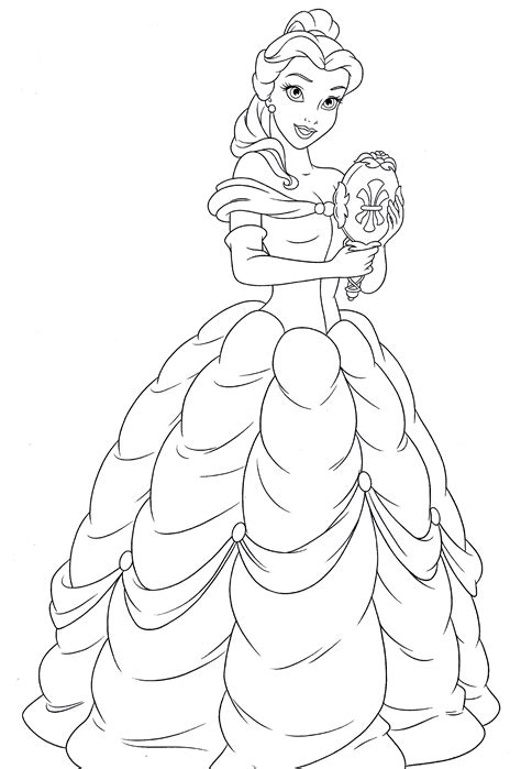 Belle Printable Coloring Pages