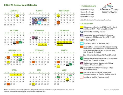 Benefits of the Calendar for Students and Families