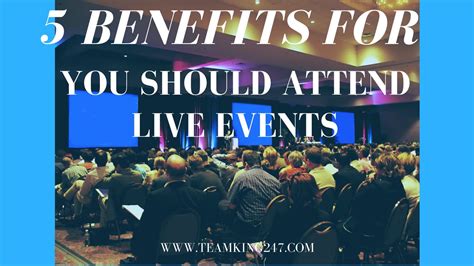 Benefits of Attending Events