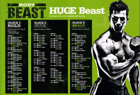 Benefits of a Beast Body Calendar Guide