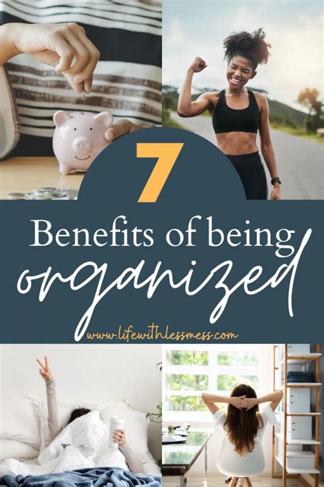 benefits of being organized