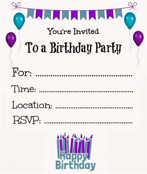 Benefits of Free Printable Birthday Invitations