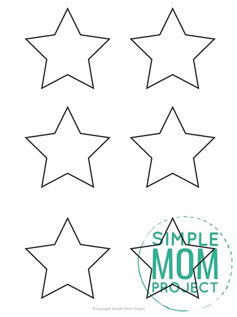 Benefits of using free printable star templates