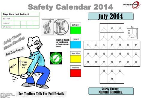 Benefits of implementing an HSE calendar