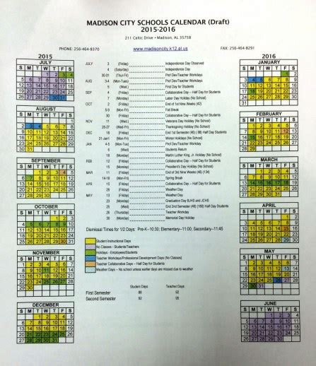 Benefits of the Jackson Madison County Schools Calendar