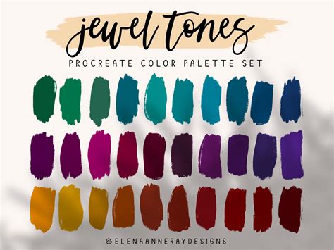 Benefits of using jewel-toned color palettes in design