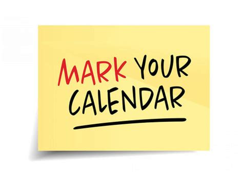 Benefits of marking your calendar