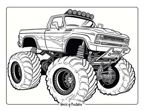 Benefits of Monster Truck Coloring Pages