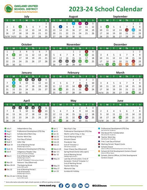 Benefits of the Oakland School Year Calendar