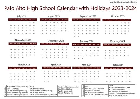 Benefits of the Palo Alto Schools Calendar