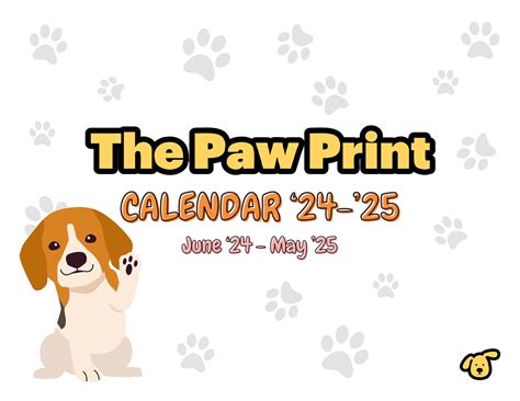 Benefits of paw print calendars for pet owners