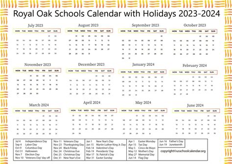 Benefits of Royal Oak Schools Calendar