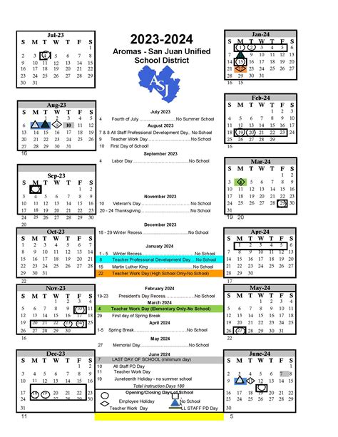 Benefits of San Juan USD School Calendar