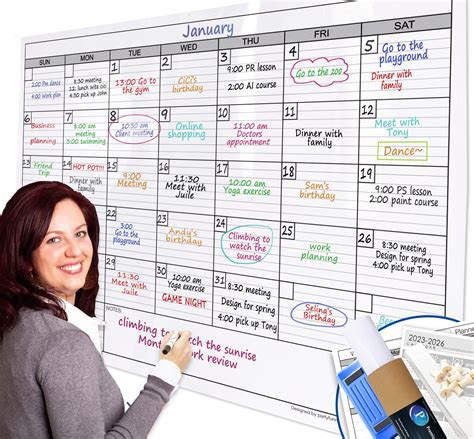 Benefits of using a large dry erase board calendar