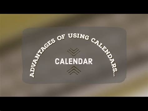 Benefits of Using a Traditional Calendar