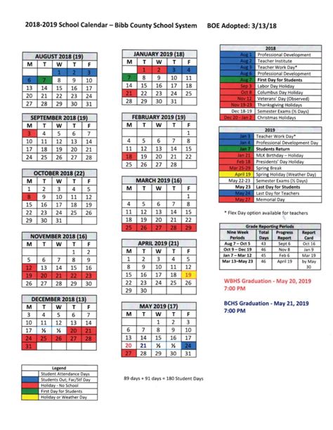 Benefits of Using the Bibb County Schools Calendar