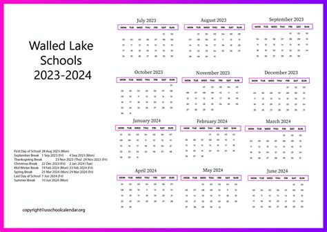 Benefits of Walled Lake Schools Calendar