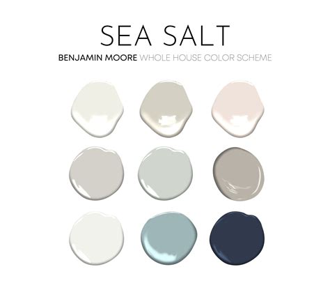 Benjamin Moore Sea Salt Color Palette Image 3