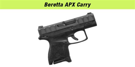 Beretta APX concealed carry handgun