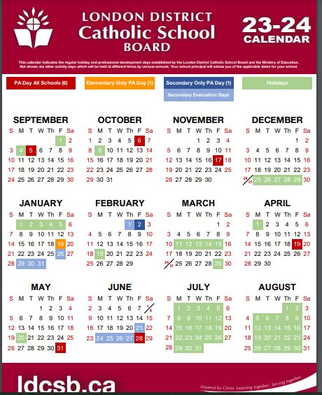 Best Practices for Holy Cross School Calendars