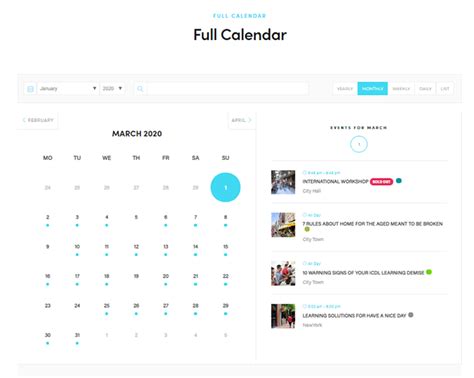 Best Practices for Modern Events Calendars