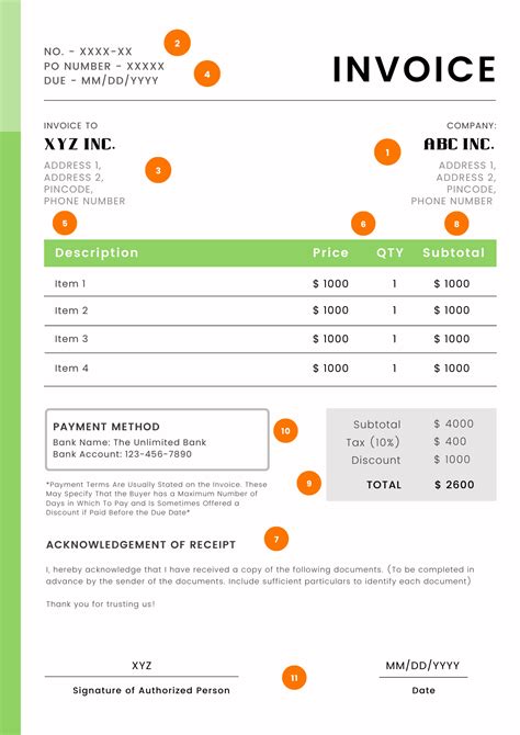 Best Practices for Using Bill Templates Example