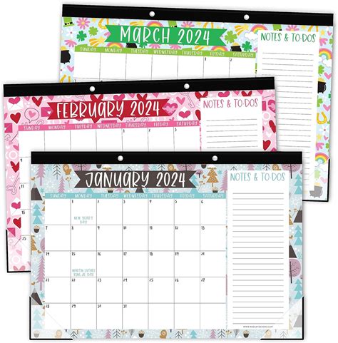 Big desk calendar organizer for busy professionals