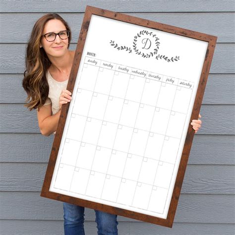 Big Dry Erase Calendar for Families