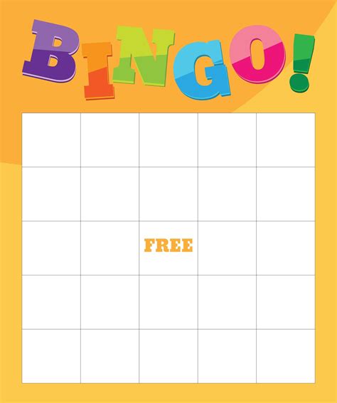 Bingo Card Templates for Parties