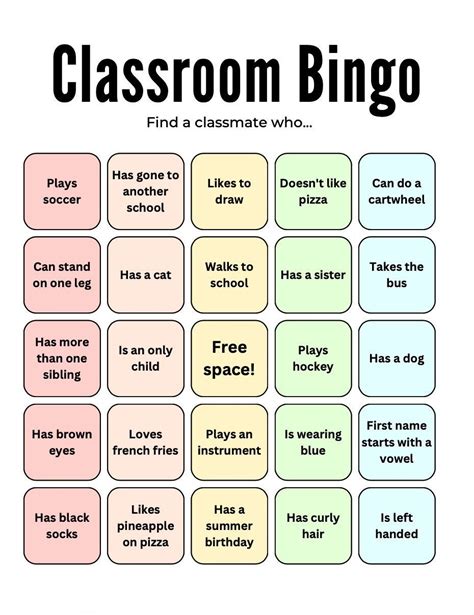 Bingo Cards for Education