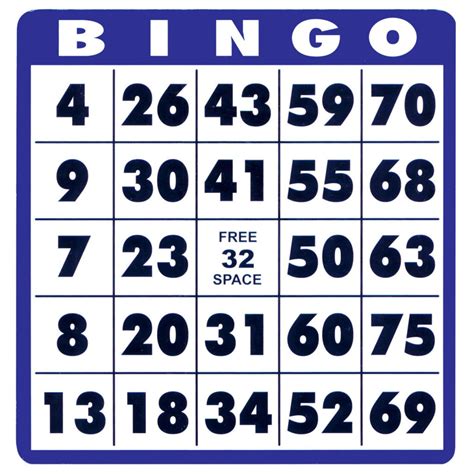 Bingo Cards for Seniors