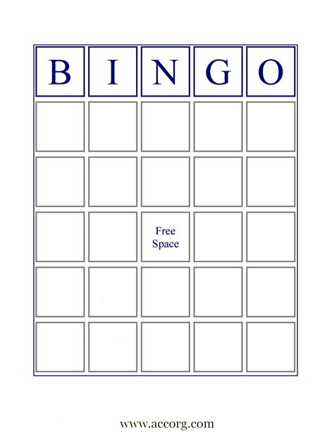 Bingo Cards Printable Templates