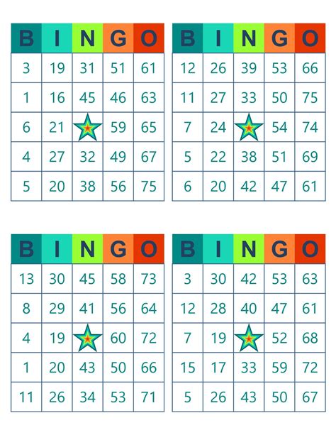 Bingo cards