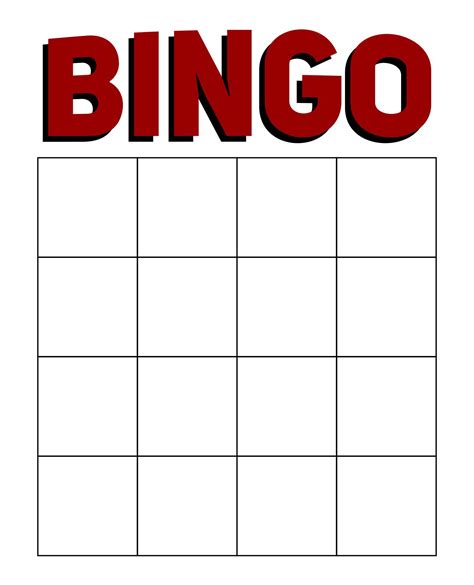 Description of Bingo Template 10