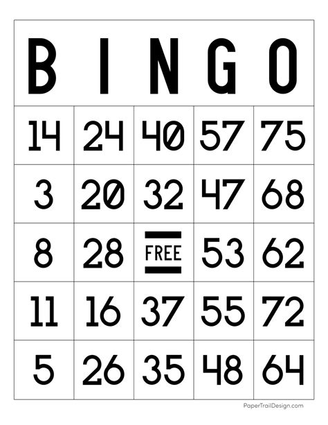 Description of Bingo Template 8