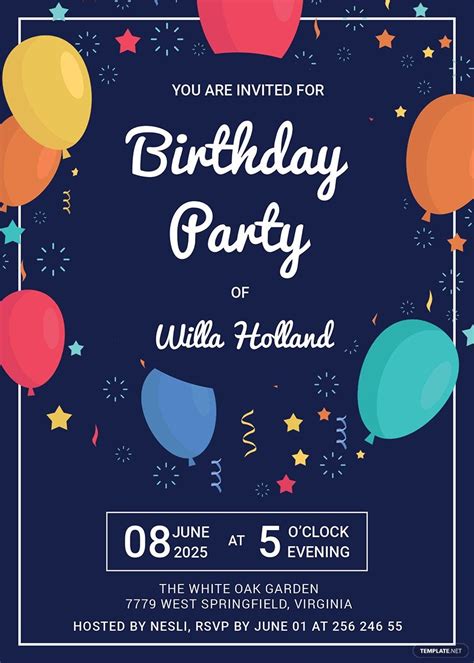 Birthday Invitation Design