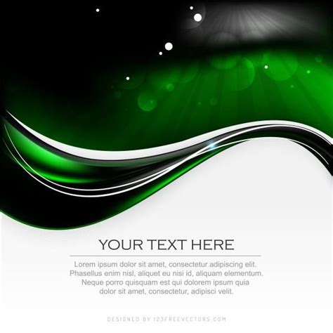 Black and Green Graphic Design