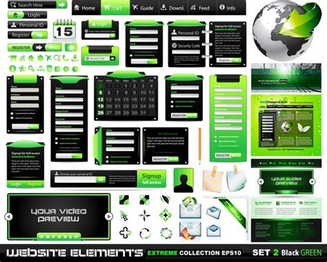 Black and Green Web Design