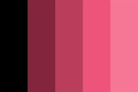 Black and Pink Color Palette