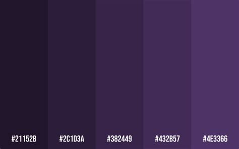 Black and Purple Color Palette