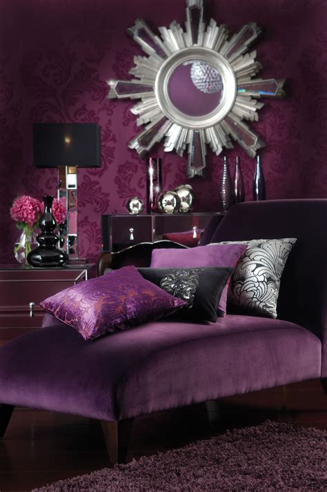 Black and Purple Home Decor