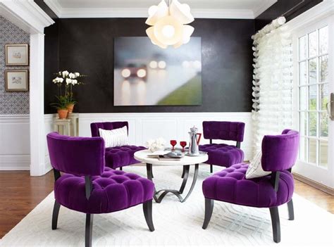 Black and Purple Interior Design