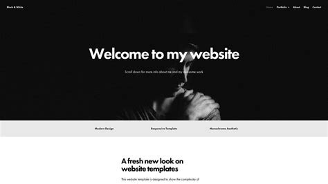 Black and White Web Design