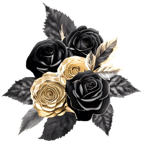 Black and Gold Rose Gold