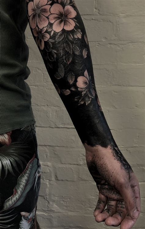 Black ink tattoo