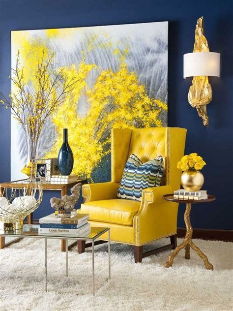 Black and yellow home decor